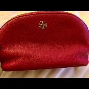 Tory Burch cosmetic bag. Signs of lightly used.